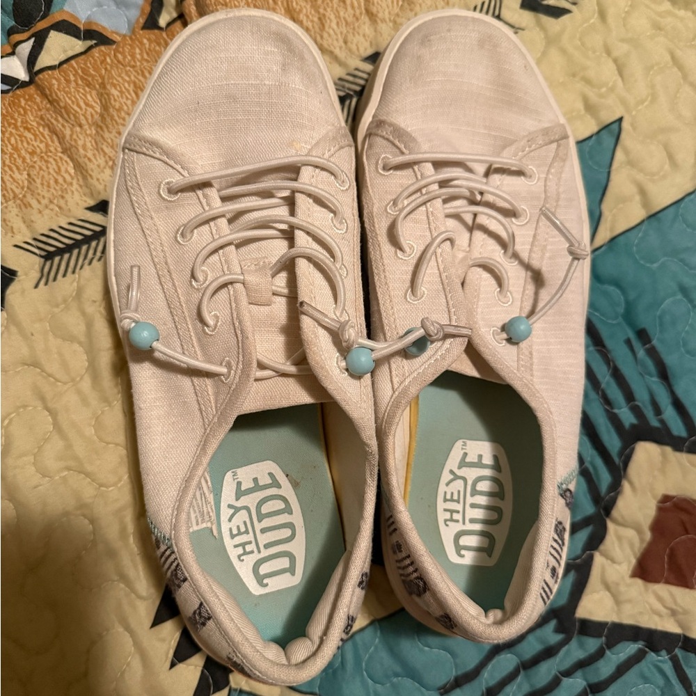 Hey Dude Baja Cream Casual Footwear